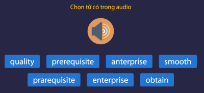 Bài kiểm tra từ vựng TOEIC