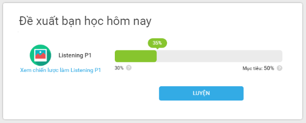 Đề xuất luyện phần 1 để tăng điểm nhanh nhất