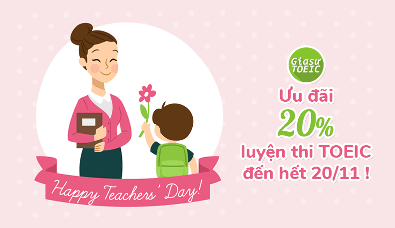 Ưu đãi nhân dịp ngày nhà giáo Việt Nam 20/11