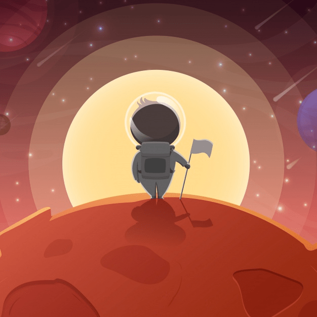 There will be human on Mars in the future.