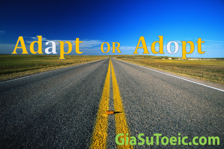 phân biệt adapt và adopt