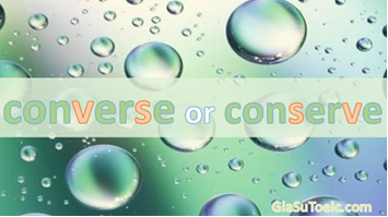 phân biệt converse và conserve