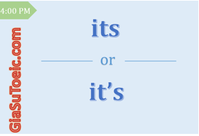 phân biệt its và it's