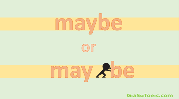 phân biệt maybe và may be