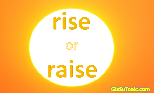 phân biệt rise và raise