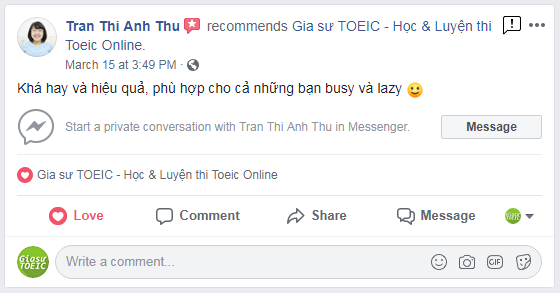 Review của học viên