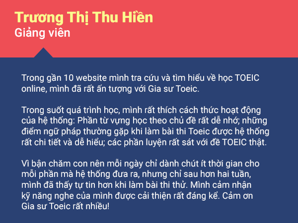 Nhận xét người học