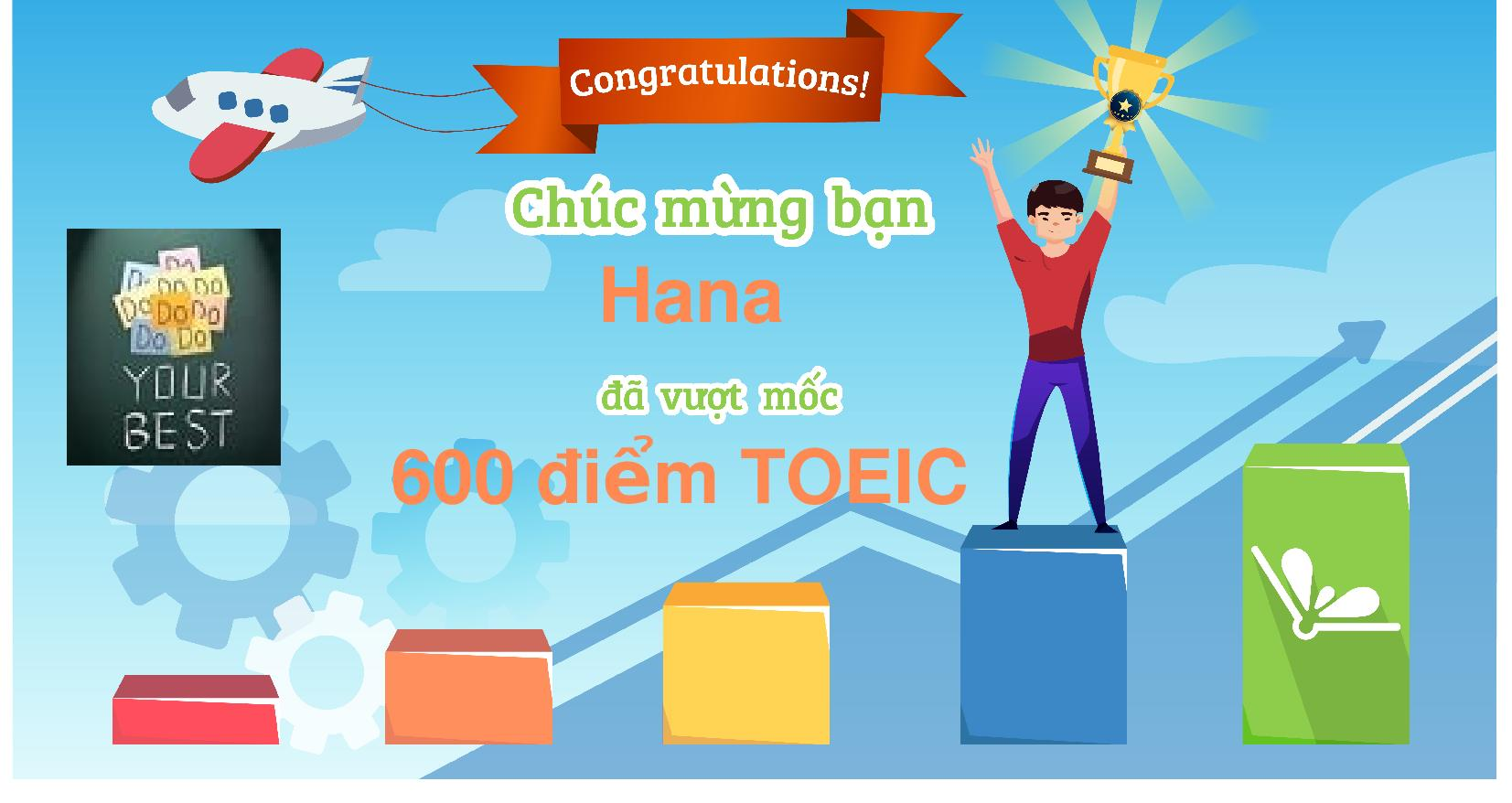 Chứng nhận vượt mốc của bạn Hà