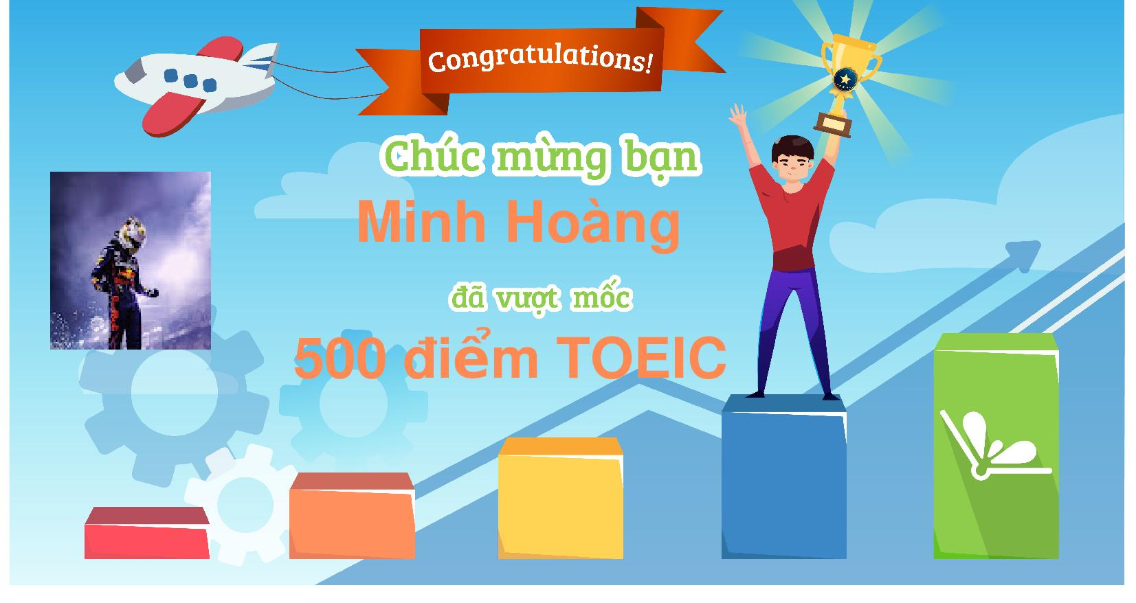 Chứng nhận vượt mốc của bạn Hoàng