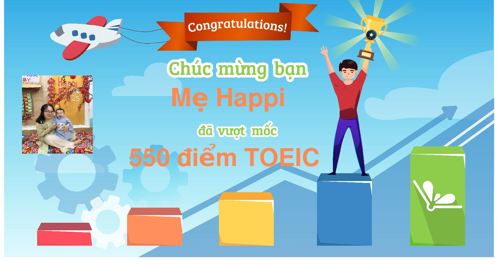 Chứng nhận vượt mốc của bạn Trang