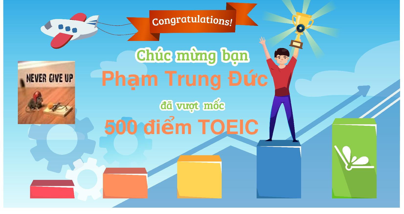 Chứng nhận vượt mốc của bạn Đức