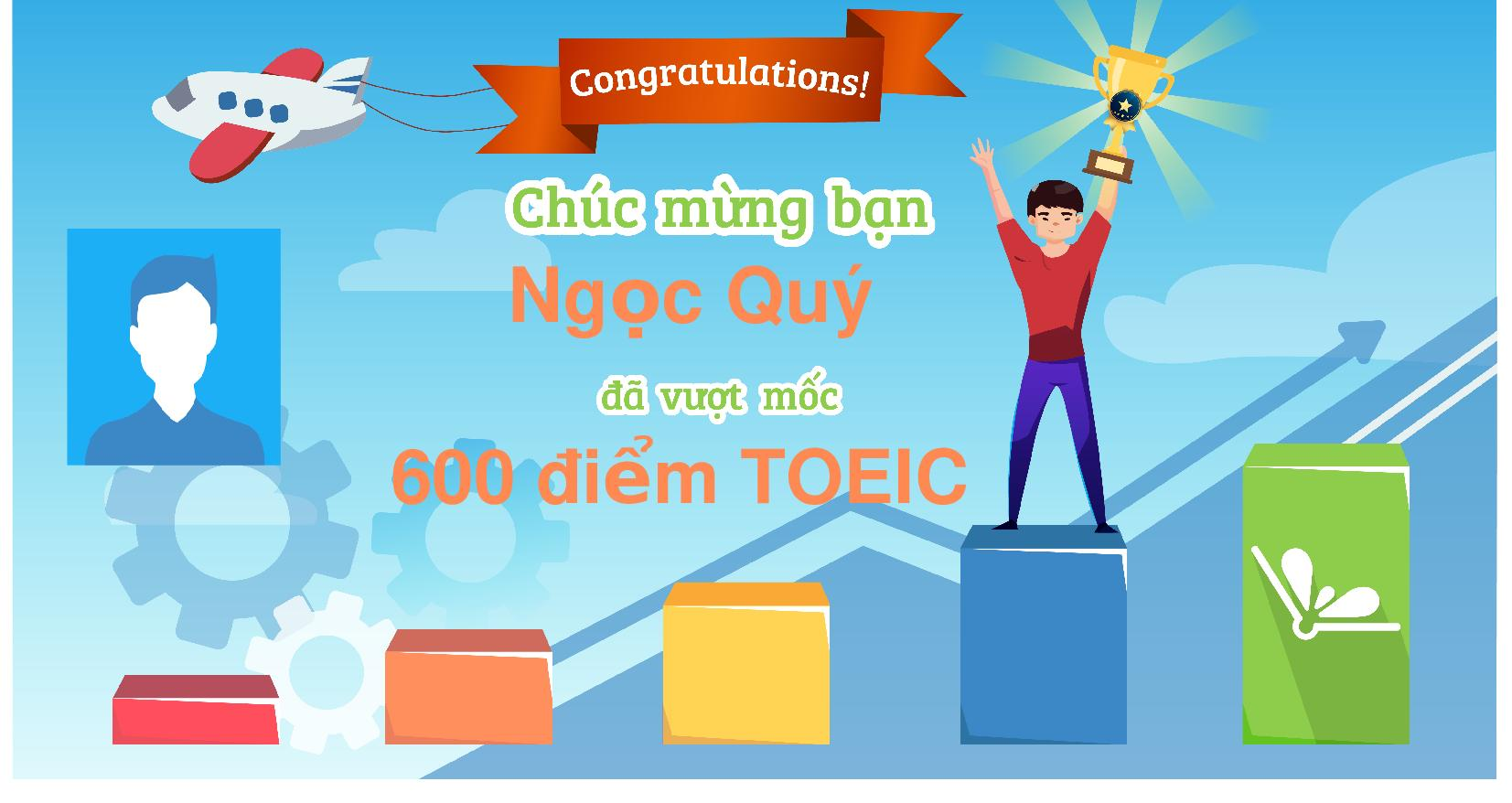 Chứng nhận vượt mốc của bạn Quý