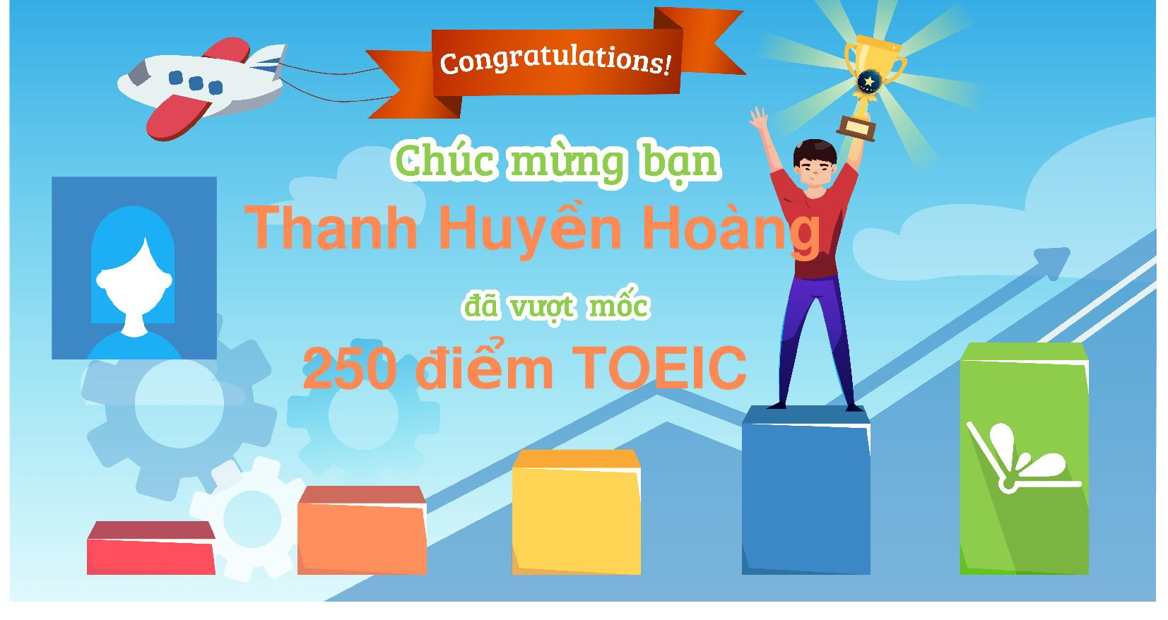 Chứng nhận vượt mốc của bạn Huyền