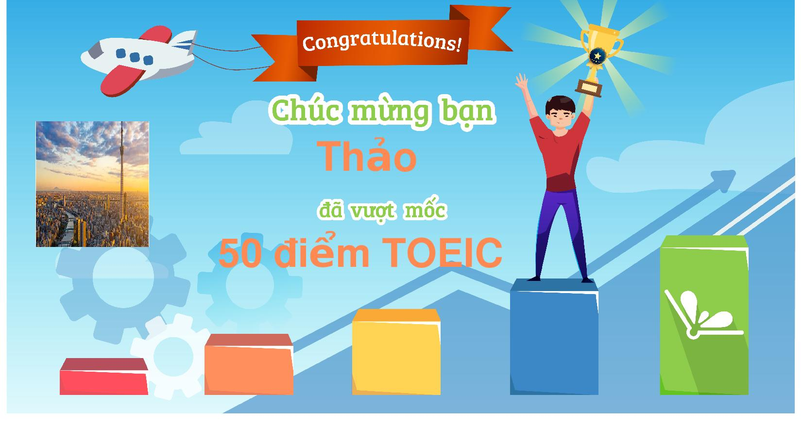 Chứng nhận vượt mốc của bạn Thảo