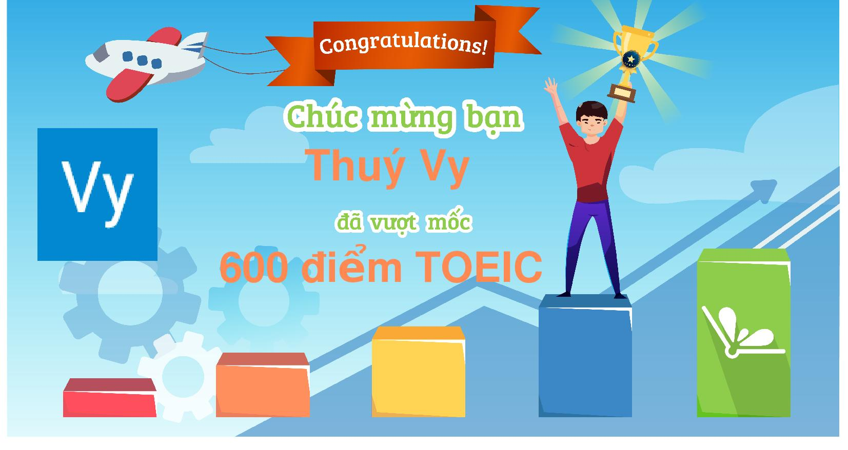 Chứng nhận vượt mốc của bạn Vy