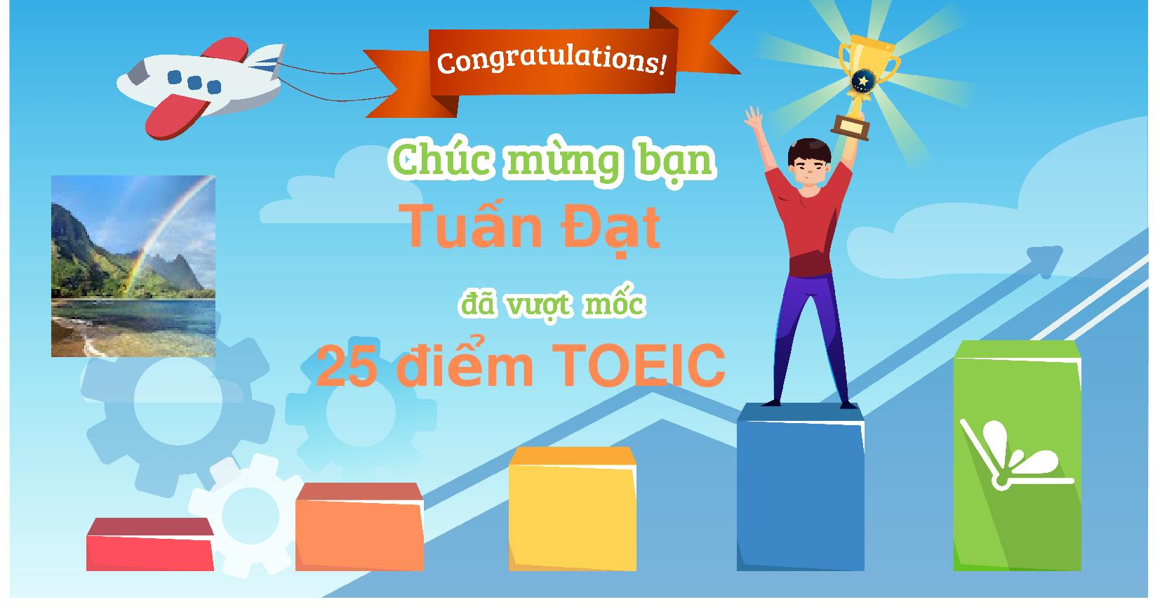 Chứng nhận vượt mốc của bạn Đạt