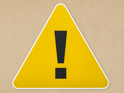 Minh họa nghĩa của từ caution