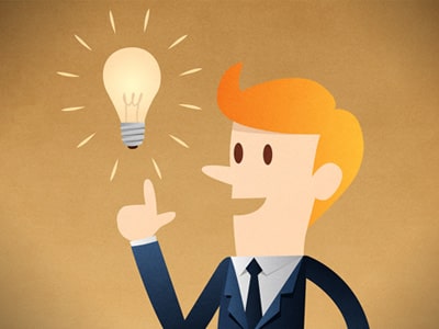 Minh họa nghĩa của từ come up with