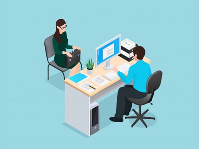 Minh họa nghĩa của từ interview